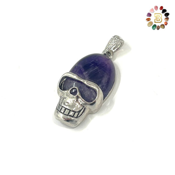Amethyst Scalp Shape Pendant