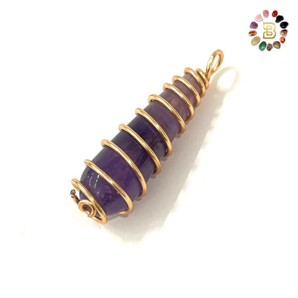 Amethyst Spiral Design Pendant