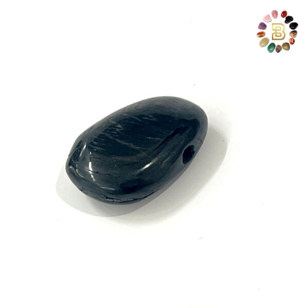 Black Hypersthene Tumbled Stone Pendant