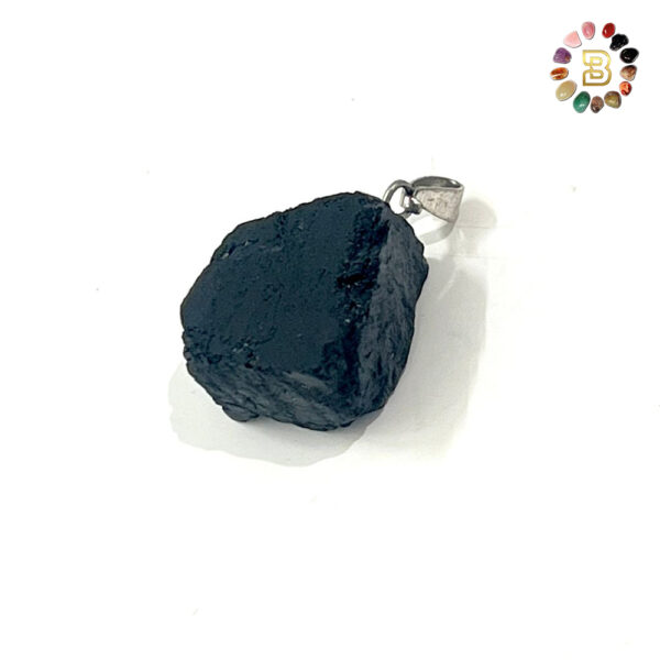 Black Tourmaline Raw Pendant