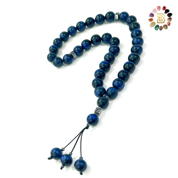 Blue Tiger Eye Tasbih 12 mm