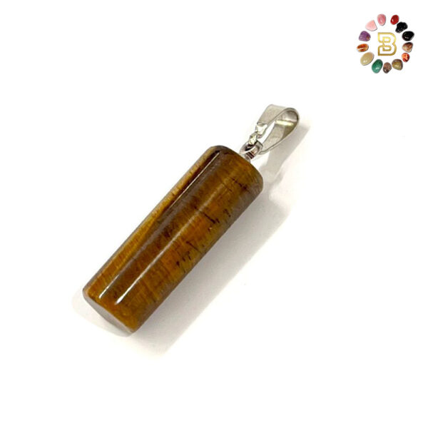 Brown Tiger eye Pendant Cylinder Shape