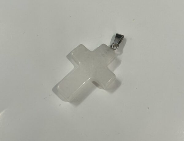Clear Quartz Cross Pendant