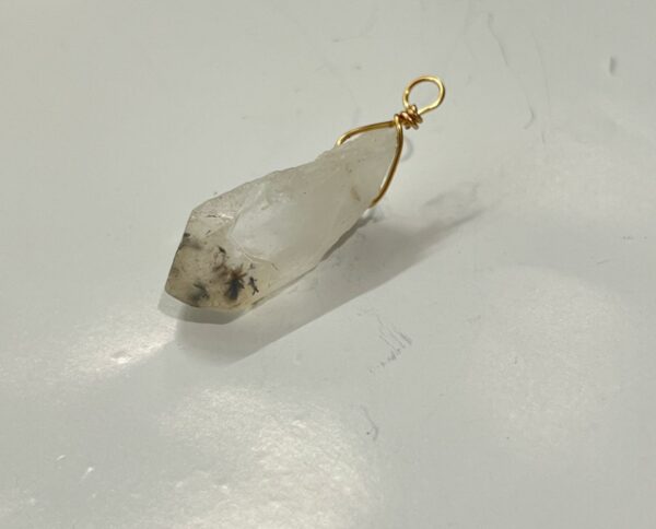 Clear Quartz Raw Stone Pendant