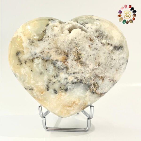 Dendritic Opal Heart Shape(448.2g)