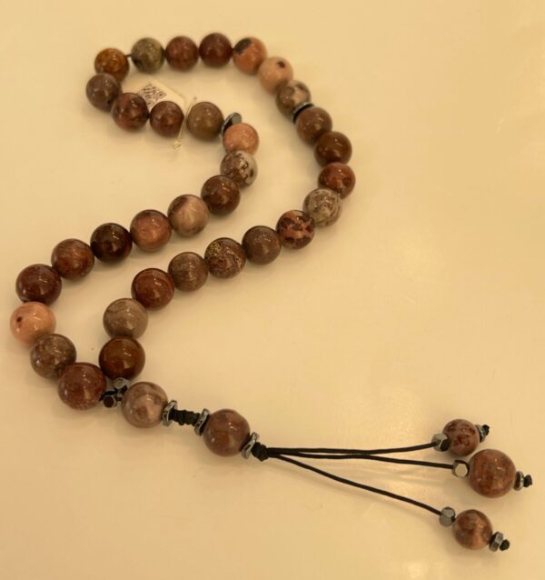 Dendritic Brown Jasper Tasbih 10mm