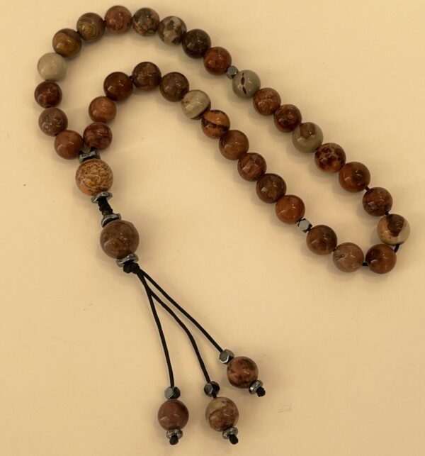 Dendritic Brown Jasper Tasbih 8mm