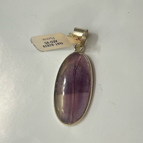 Fluorite Pendant 925 Silver