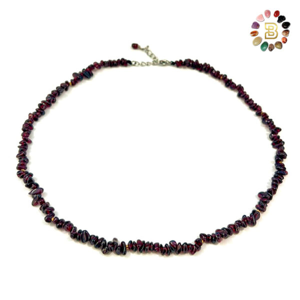 Garnet Chips Necklace (43Cm)