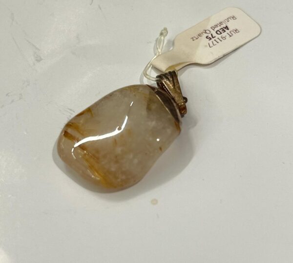Golden Rutilated Quartz Pendant