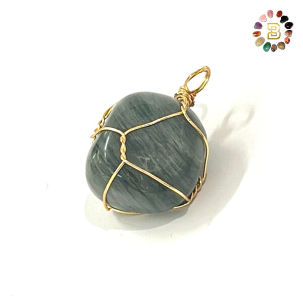 Green Zebra Jasper Pendant
