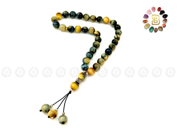 Honey Blue Tiger Eye Tasbih 10mm