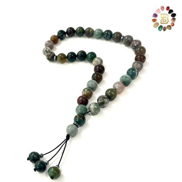 Indian Agate Tasbih 10mm  33 beads