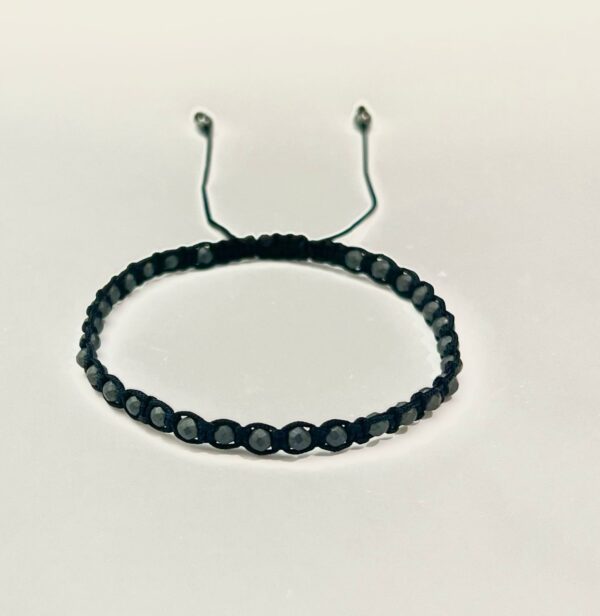 Matte Hematite Shambala Men Bracelet
