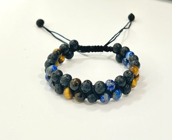 Mix Stones Double Men Bracelet