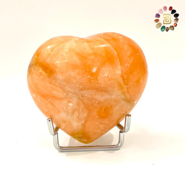 Orange Calcite Heart Shape(161.1g)