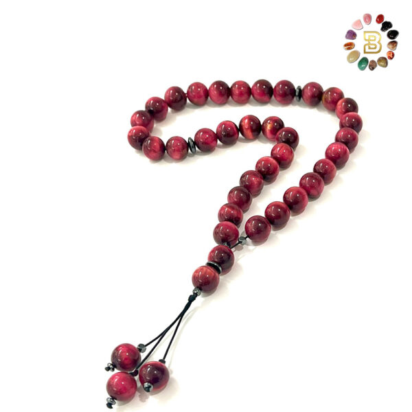 Pink Tiger Eye Tasbih 10mm