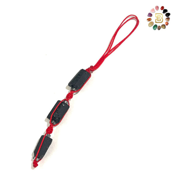 Raw Black Tourmaline Keychain