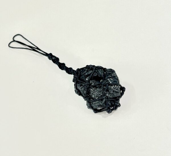 Raw Black Tourmaline Keychain
