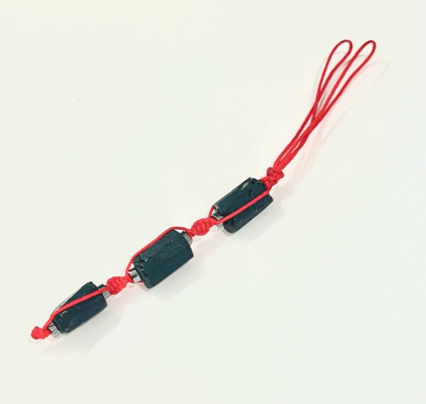 Raw Black Tourmaline Keychain