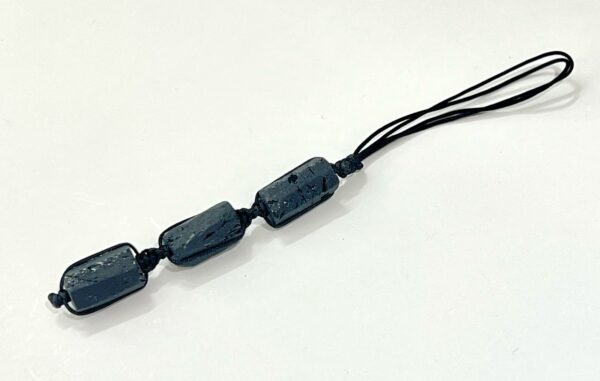 Raw Black Tourmaline Keychain