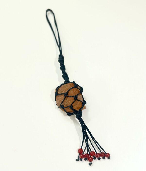 Raw Carnelian Keychain