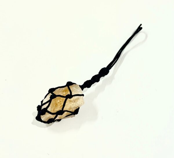 Raw Citrine Keychain