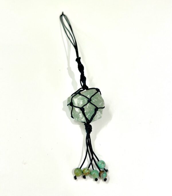 Raw Green Aventurine Keychain