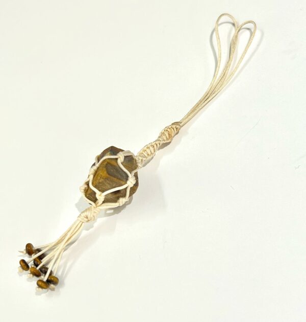 Raw Tiger Eye Keychain