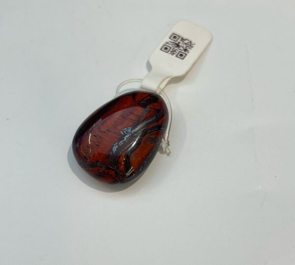 Red Tiger Eye Tumbled Stone Pendant