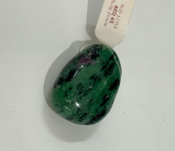 Ruby zoisite Tumbled stone Pendant