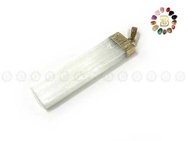 Selenite Raw Pendant