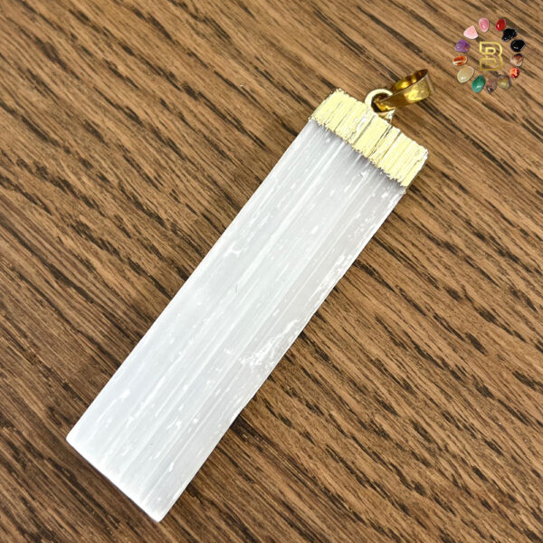 Selenite Raw Pendant