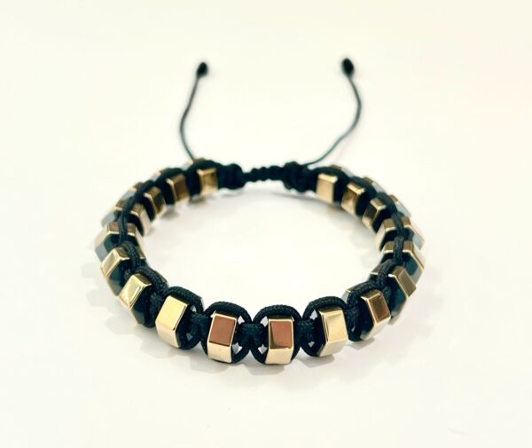Shambala Hematite Men Adjustable Bracelet