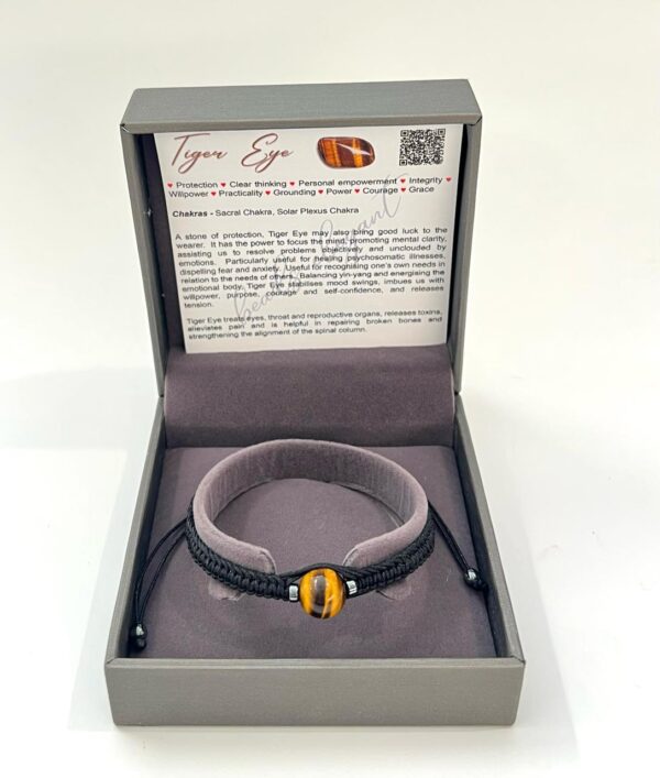 Single Stone Tiger Eye Shambala Bracelet