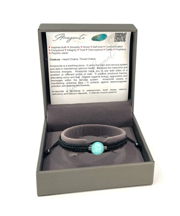 Single Stone Amazonite Shambala Bracelet