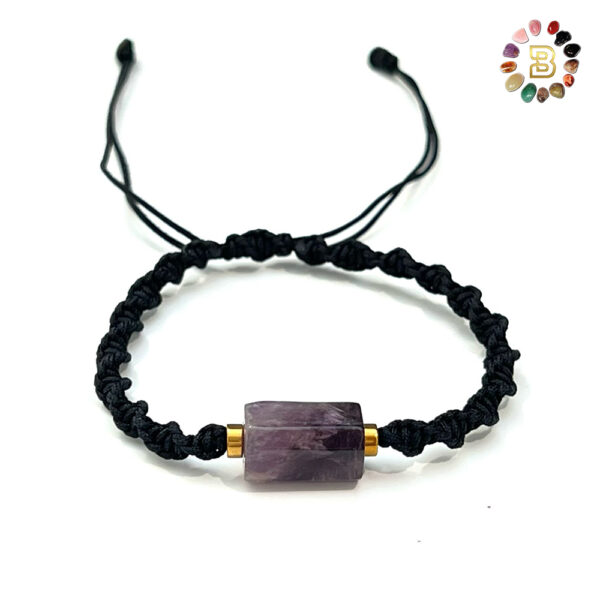 Single Stone Amethyst Shambala Bracalet