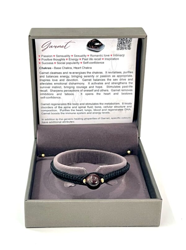 Single Stone Garnet Shambala Bracelet