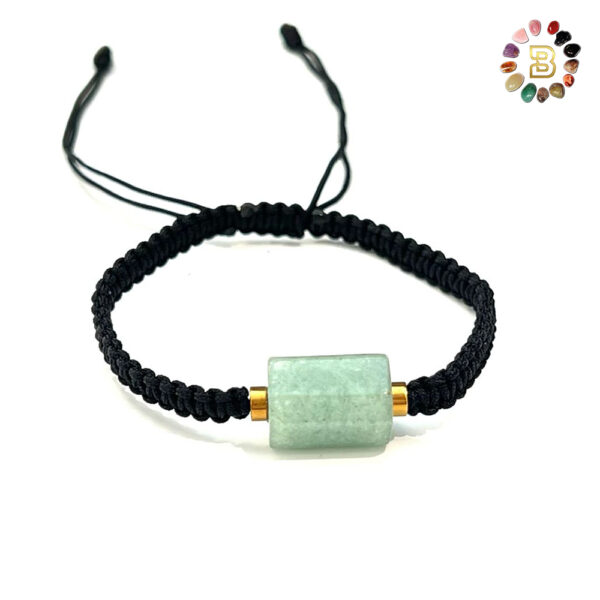 Single Stone Green Aventurine Shambala Bracelet