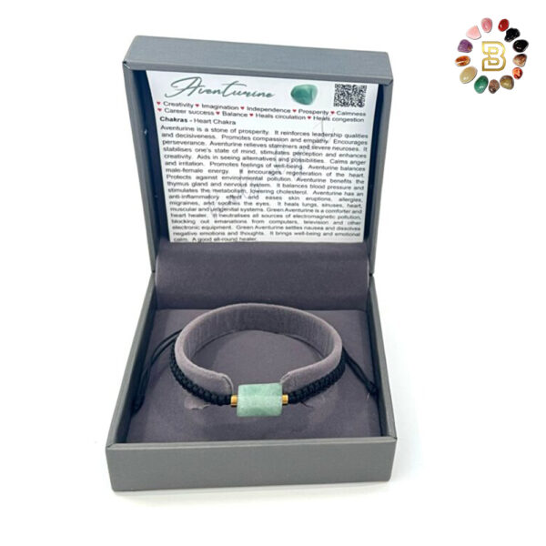Single Stone Green Aventurine Shambala Bracelet