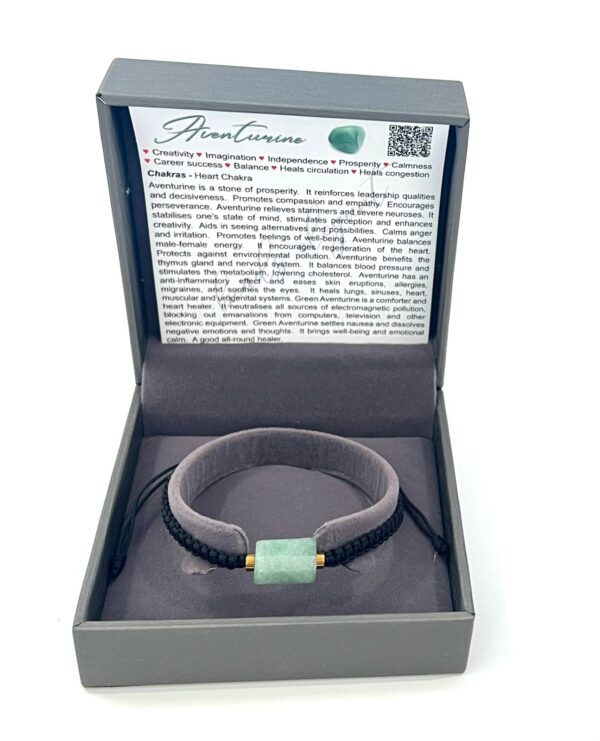 Single Stone Green Aventurine Shambala Bracelet