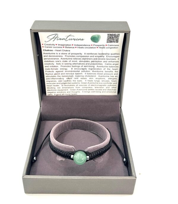 Single Stone Green Aventurine Shambala Bracelet