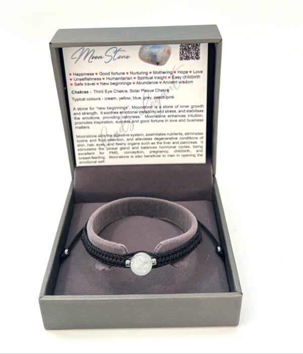 Single Stone Moonstone Shambala Bracelet