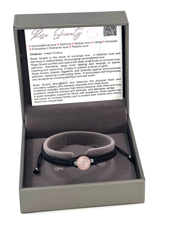 Single Stone Rose Quartz Shambala Bracelet