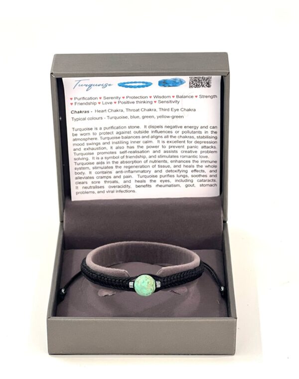 Single Stone Turquoise Shambala Bracelet
