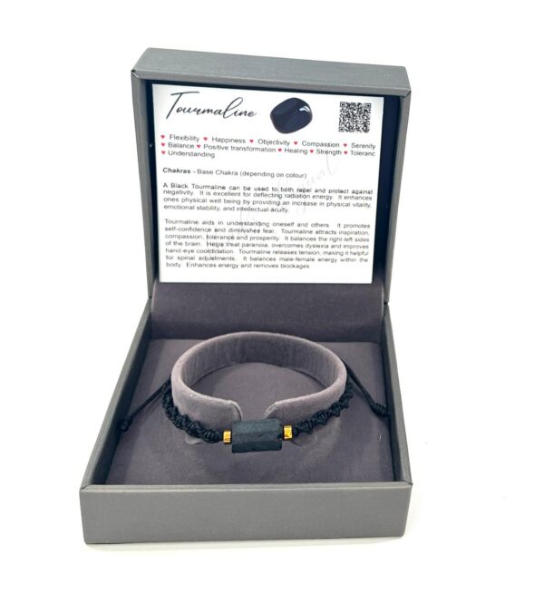 Single Stone Black Tourmaline Shambala Bracelet