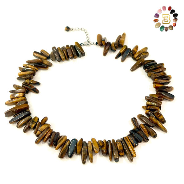 Tiger Eye Chips Necklace (41Cm)