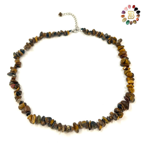 Tiger Eye Chips Necklace (44.5 Cm)