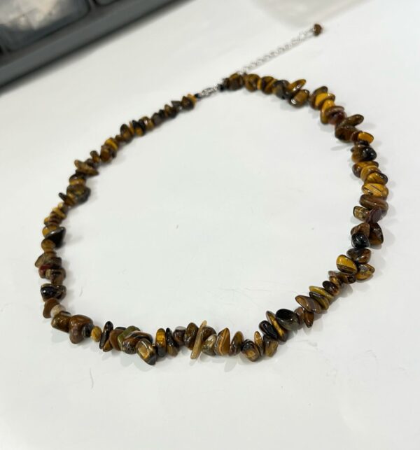 Tiger Eye Chips Necklace (44.5 Cm)