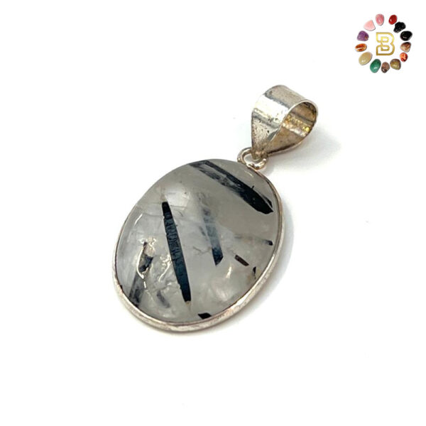 Tourmalated Quartz Pendant 925 Silver